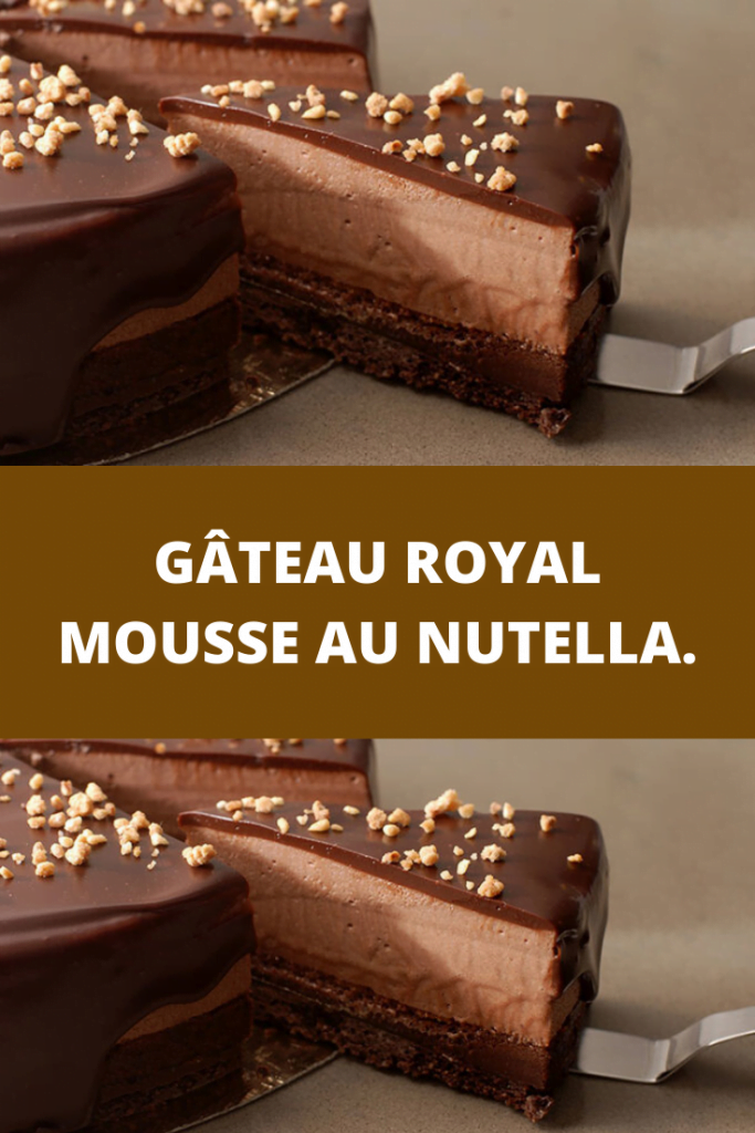 Gâteau royal mousse au Nutella.